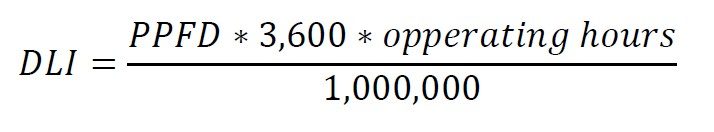 cap D cap L cap I. equals numerator , cap P cap P cap F cap D asterisk operator 3,600 asterisk operator o p p e r a. t i. n g , h o u r s end numerator , over 1,000,000